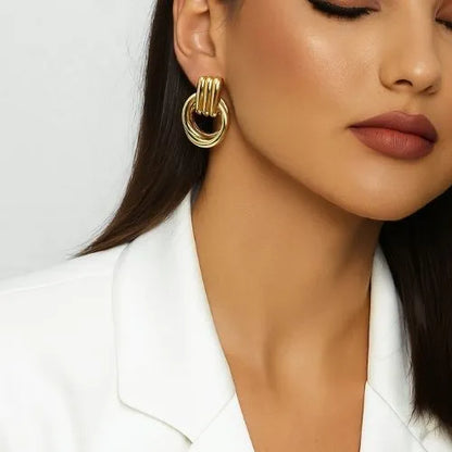 boucle d'oreille mila ronde chic